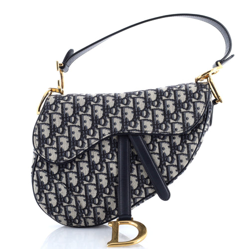 Saddle Handbag Oblique Canvas Mini