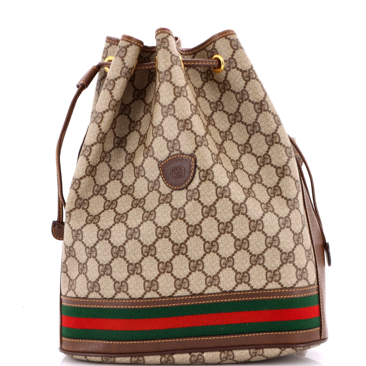 Gucci GUCCI Ophidia Bucket Bag GG Coated Canvas Medium