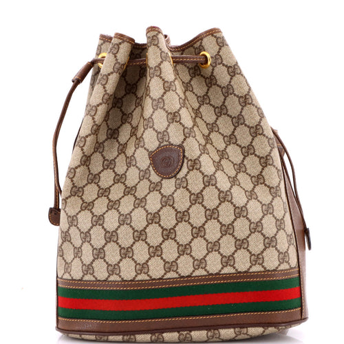 GUCCI Ophidia Bucket Bag GG Coated Canvas Medium