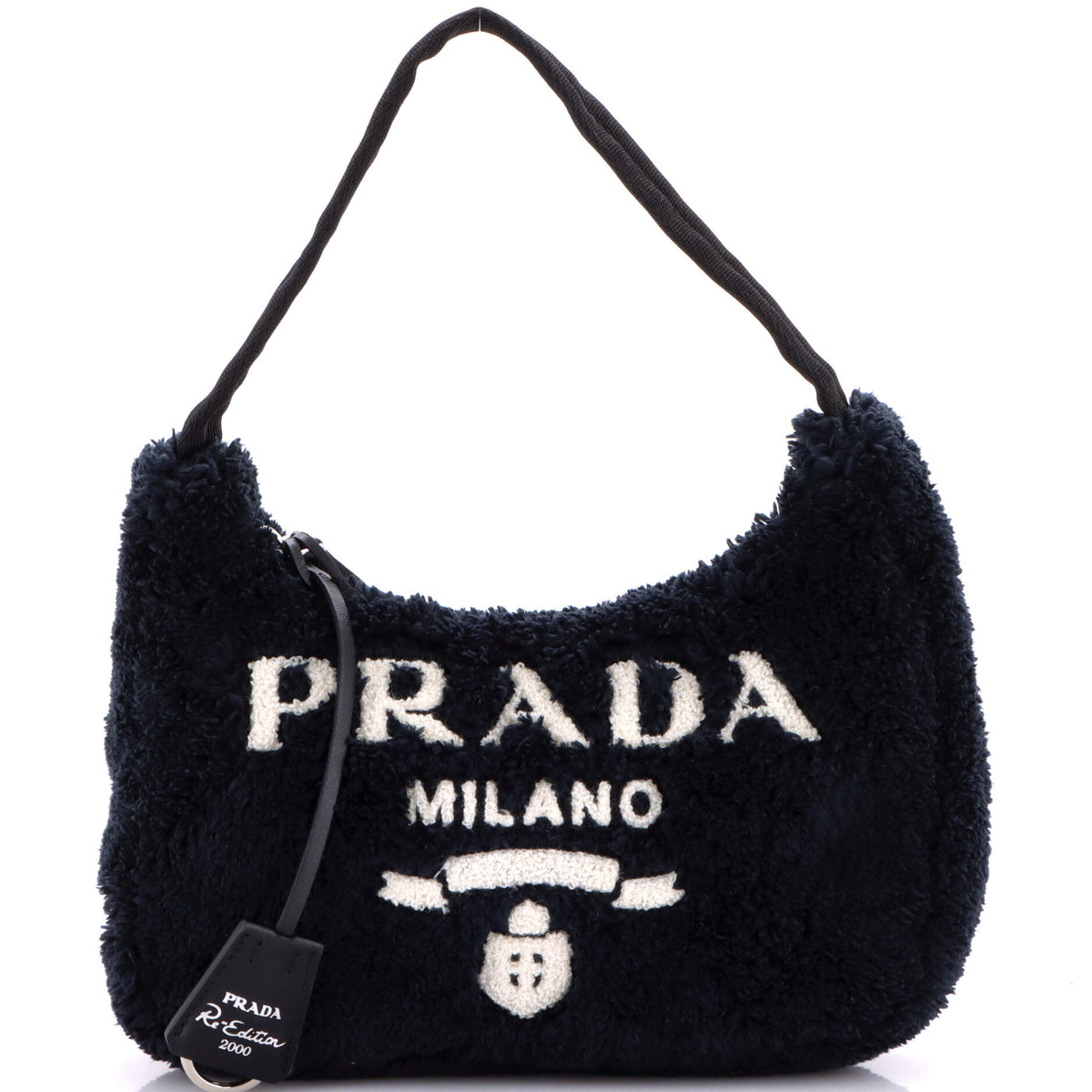 Prada PRADA Re-Edition 2000 Hobo Terry Cloth Mini