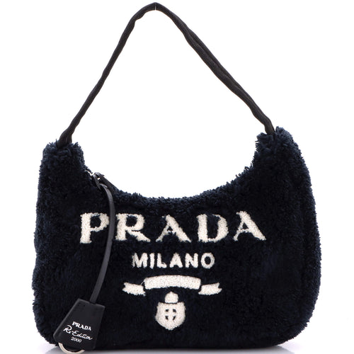 PRADA Re-Edition 2000 Hobo Terry Cloth Mini