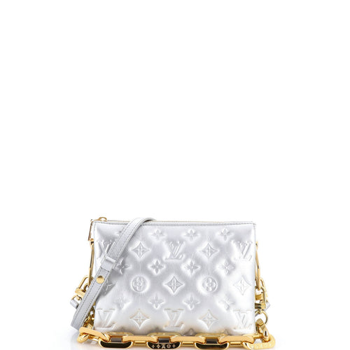 Coussin Bag Monogram Embossed Lambskin BB