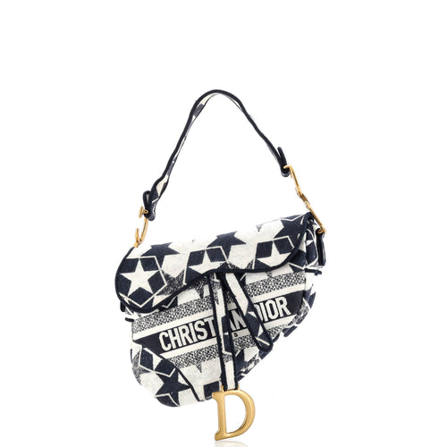 Saddle Bag Logo Embroidered Canvas Medium