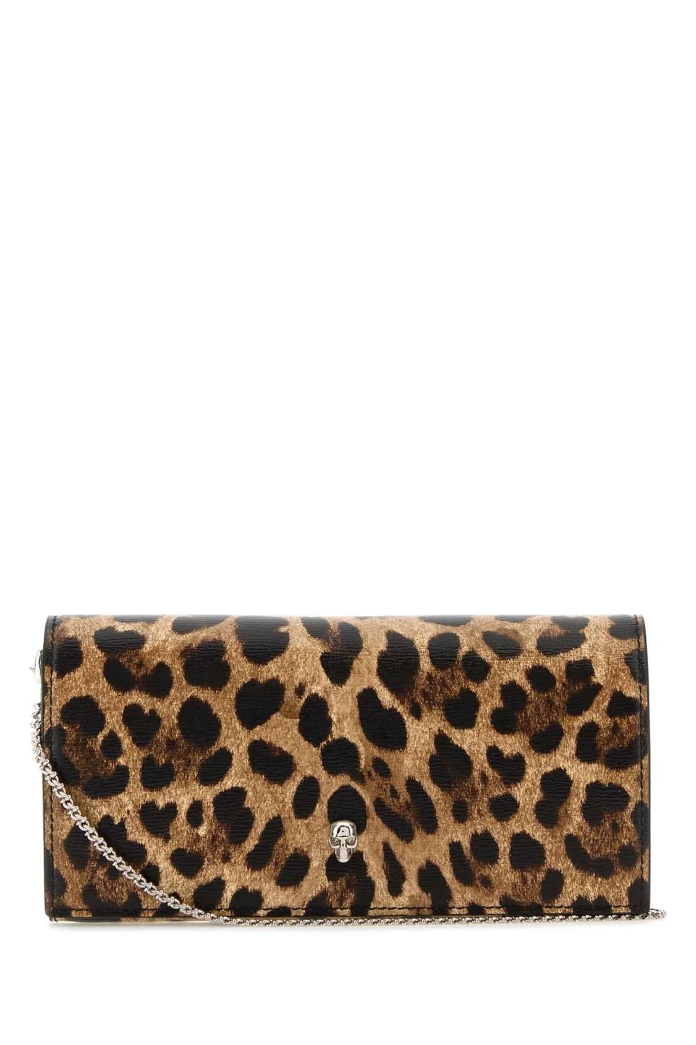 Alexander Mcqueen Women's Skull Wallet On Chain in Natblack | 632031DYTC4