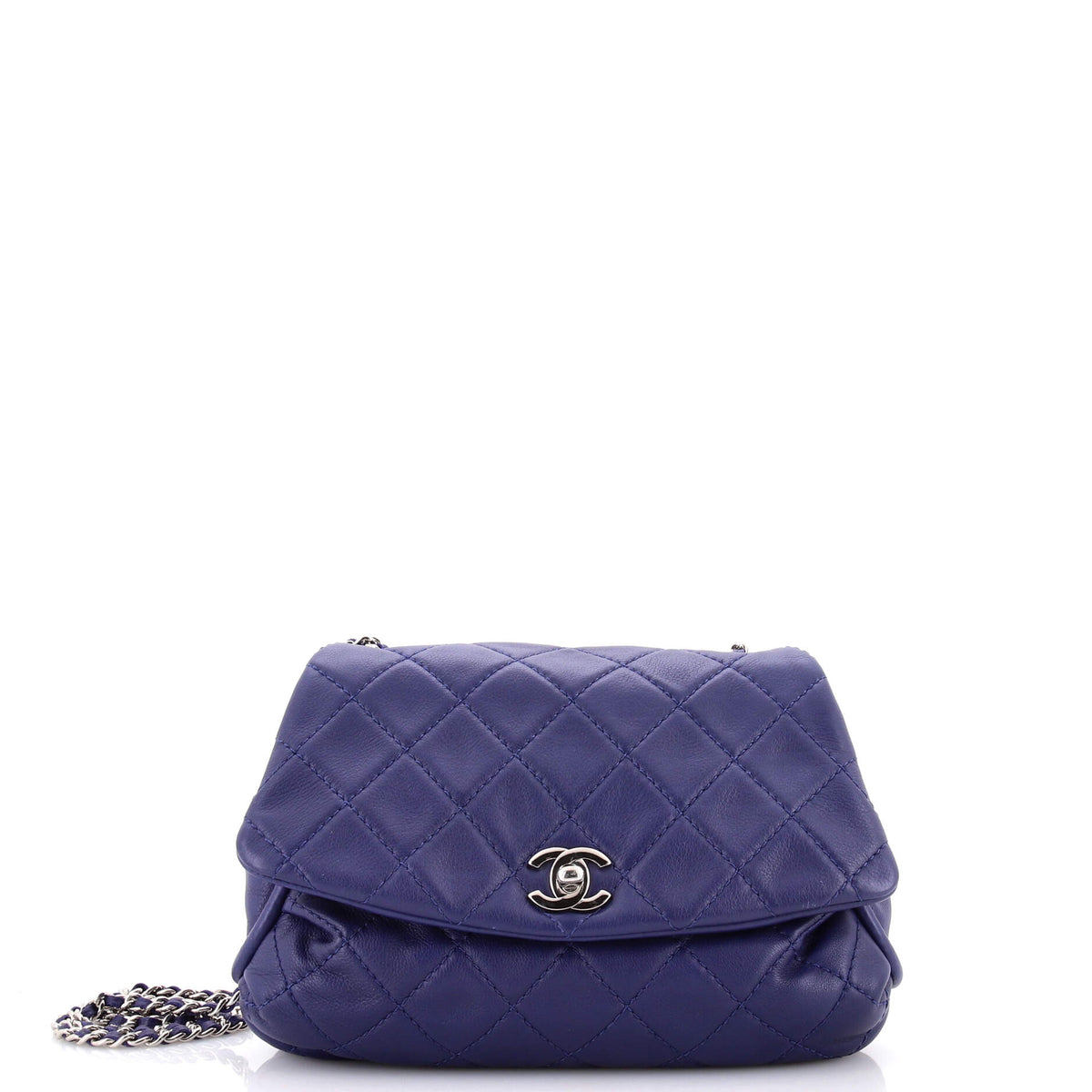 Chanel CHANEL CC Curvy Flap Bag Quilted Calfskin Jumbo