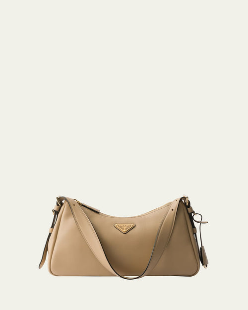 Medium Aimee Zip Leather Shoulder Bag