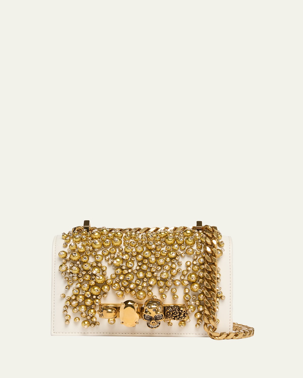 Mcq Mini Crystal Beaded Satchel Shoulder Bag