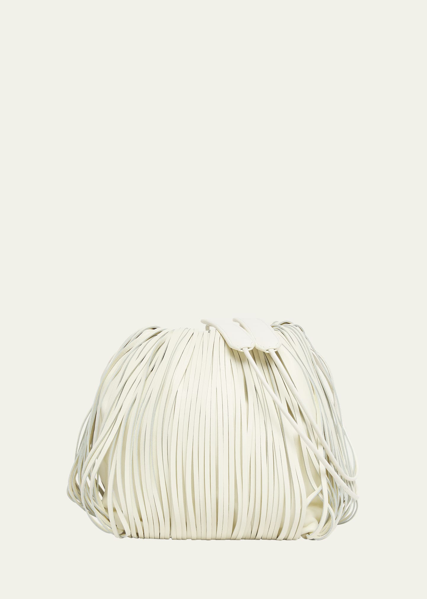 Jil Sander Dumpling Fringe Leather Crossbody Bag