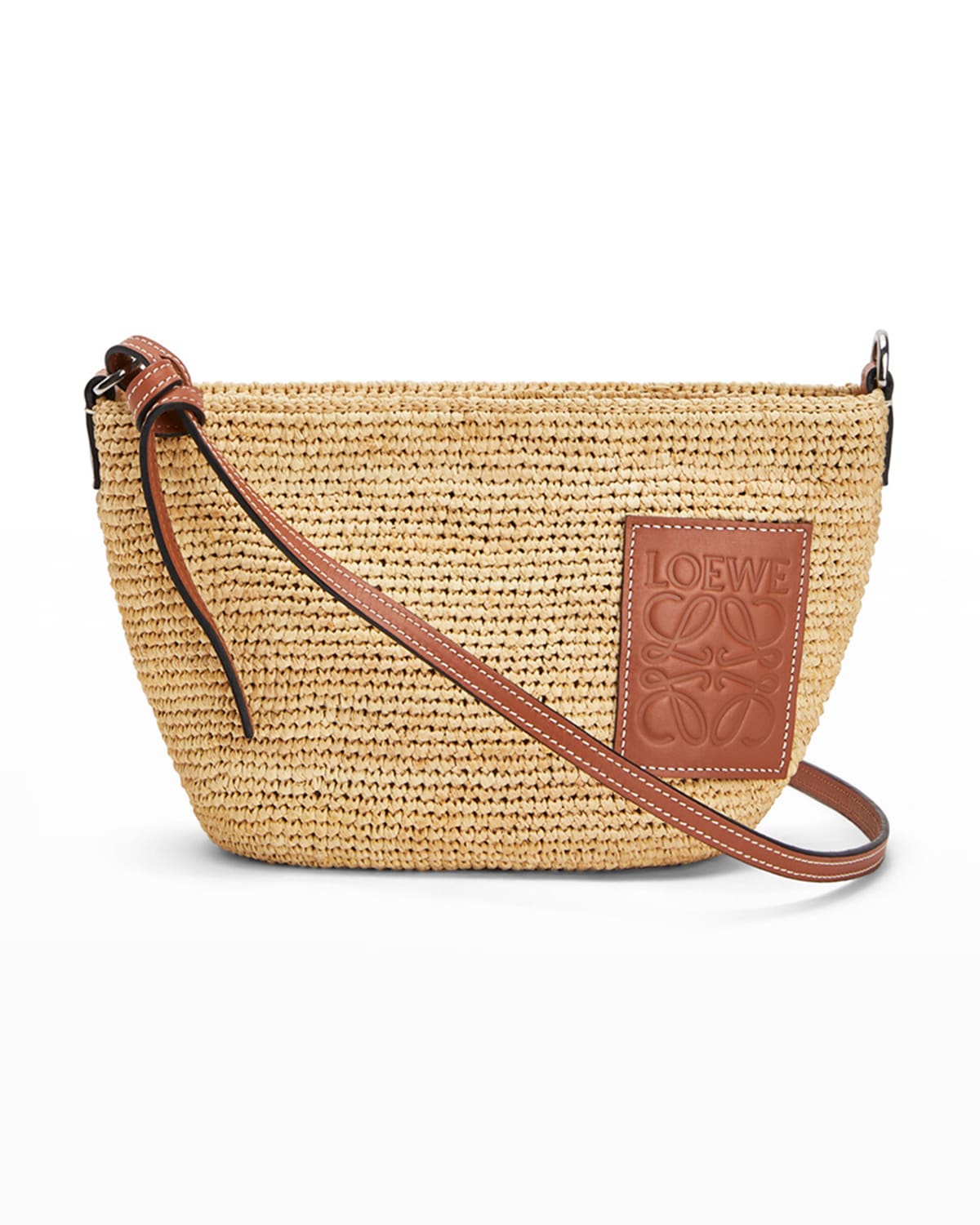 Loewe x Paula's Ibiza Pochette Medium Raffia Crossbody Bag