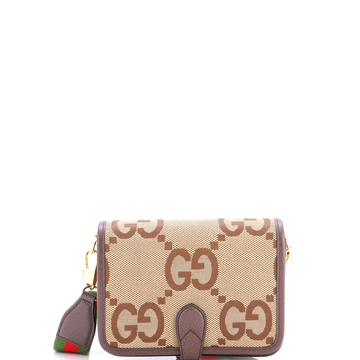 Gucci GUCCI Buckle Messenger Bag Jumbo GG Canvas Small