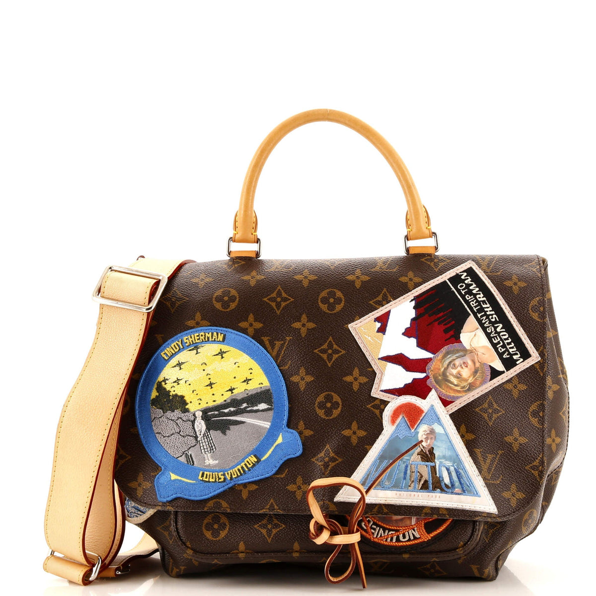 Louis Vuitton Cindy Sherman Camera Messenger Bag Patch Embellished Monogram Canvas