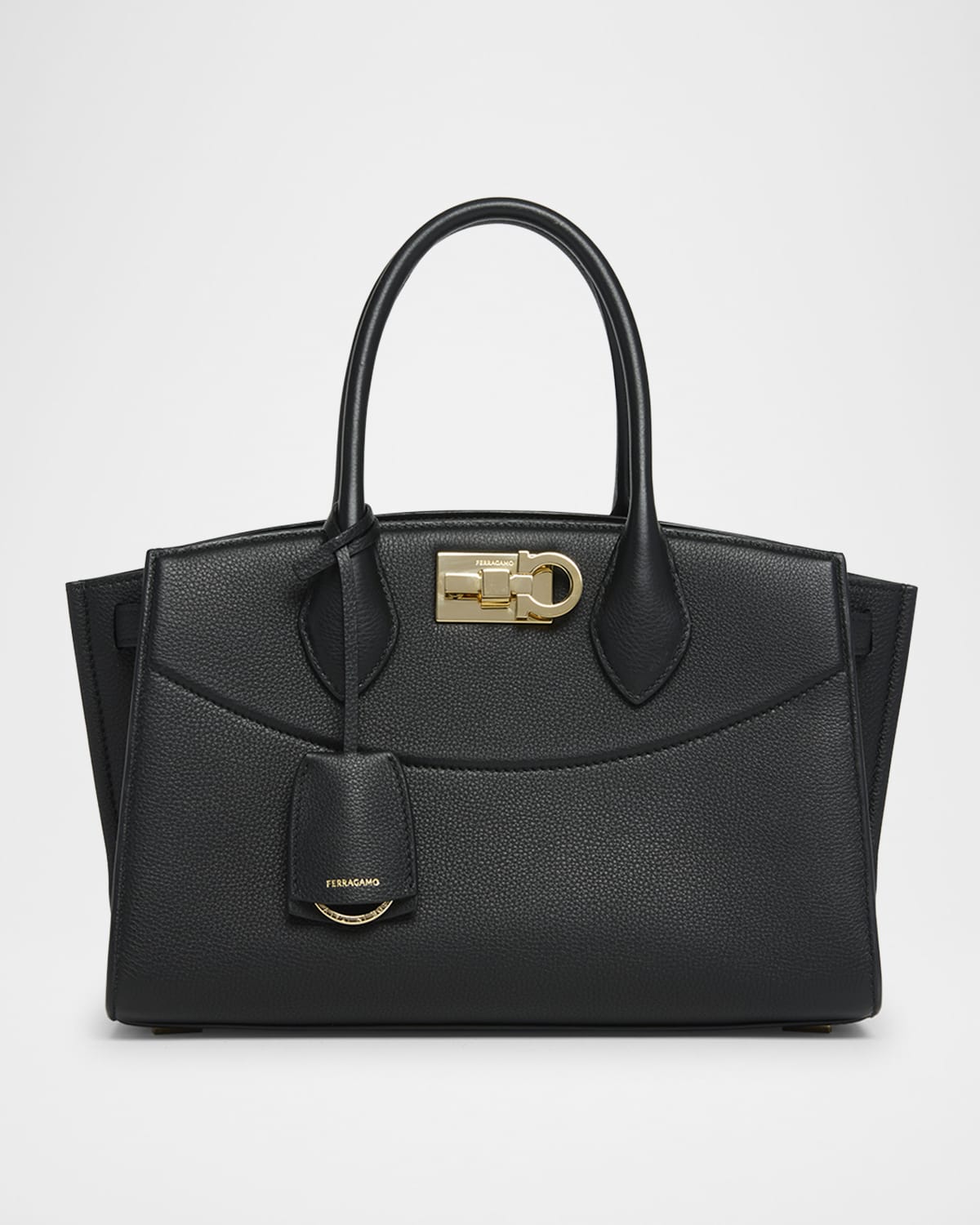 Ferragamo The New Studio Soft Leather Top-Handle Bag