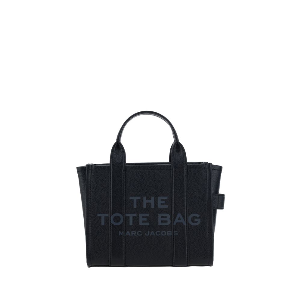 Marc Jacobs Marc Jacobs Babe Top Handle Grained Calf Leather Tote Bag - Black