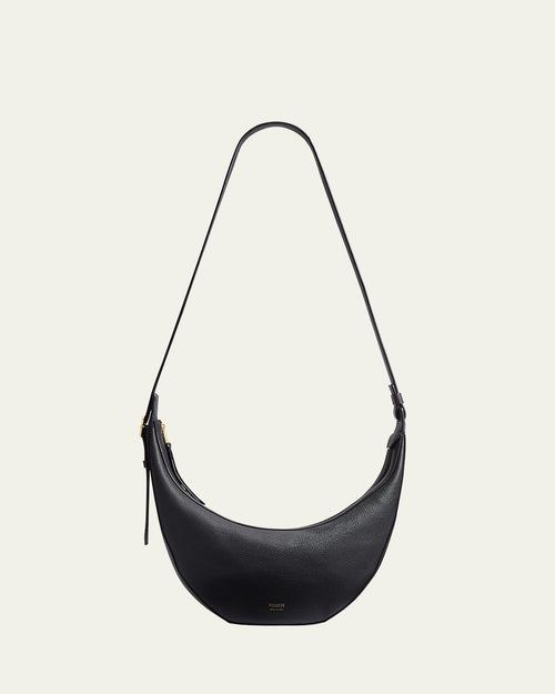 Augustina Small Zip Calfskin Crossbody Bag
