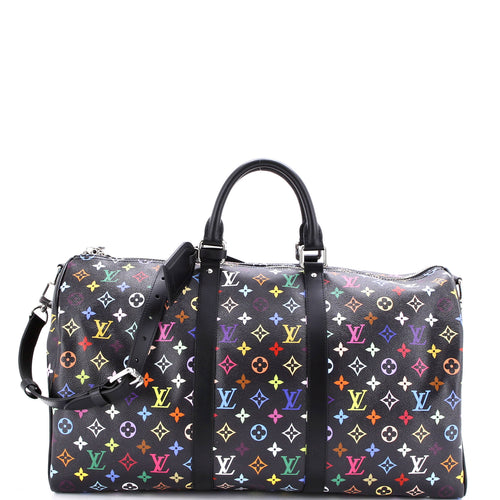 x Takashi Murakami Keepall Bandouliere Bag Monogram Multicolor 50
