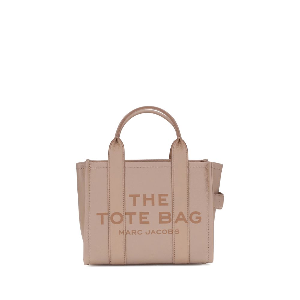 Marc Jacobs Marc Jacobs Crossbody Logo - Embossed Calf Leather Tote Bag - Beige