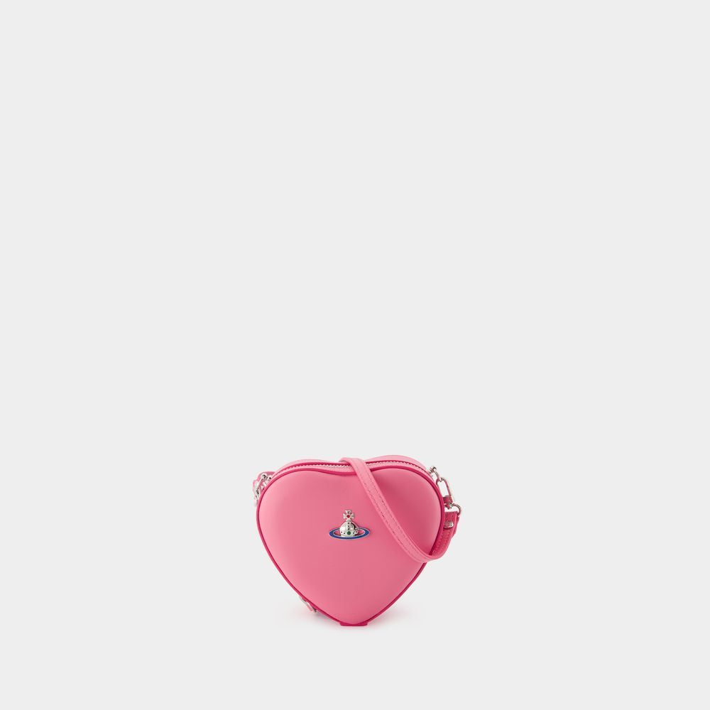 Vivienne Westwood Women's Mini Heart Crossbody in Pink | 58020004W Color L001L Color G406