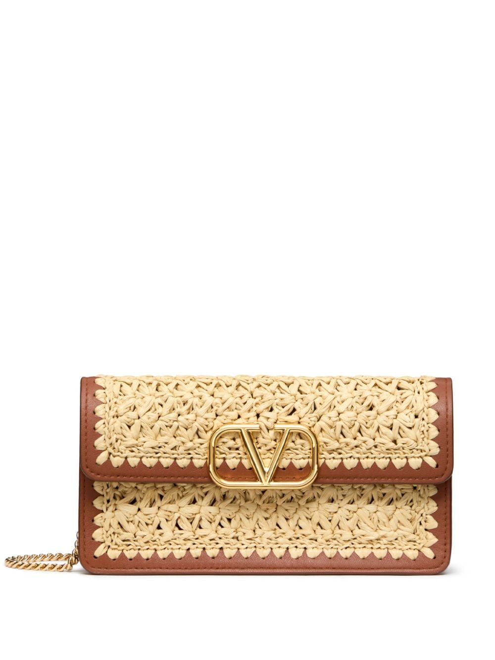 Valentino Women's Vlogo Signature Wallet W/strap in Natursell | 5W2P0S93PXW