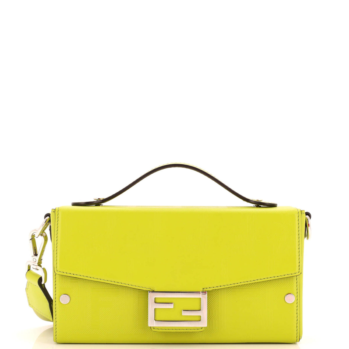 Fendi FENDI Baguette Soft Trunk Bag Zucca Leather