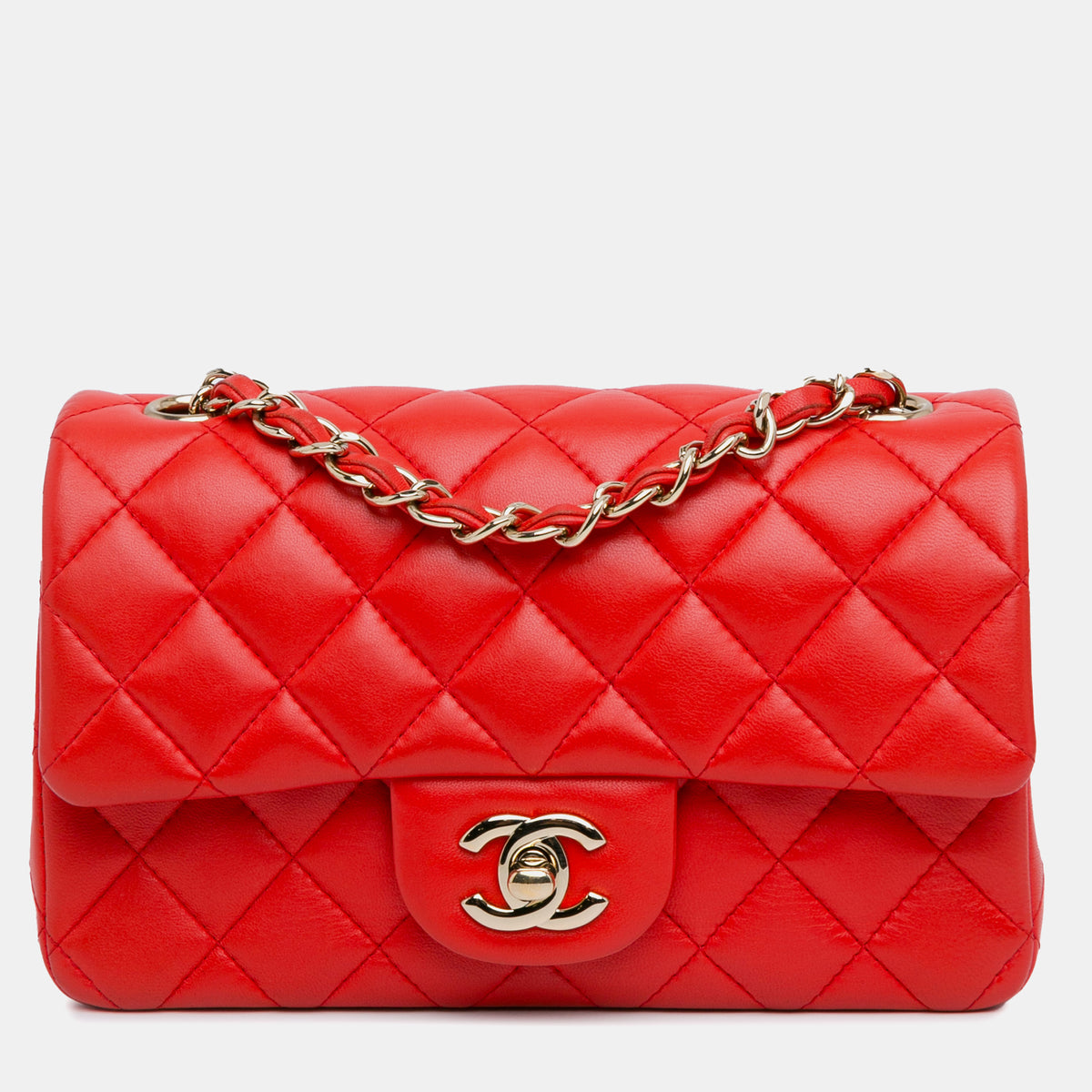 Chanel Mini Rectangular Classic Lambskin Single Flap
