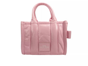 Marc Jacobs Babe Top Handle Patent Leather Crinkle Tote Bag - Pink
