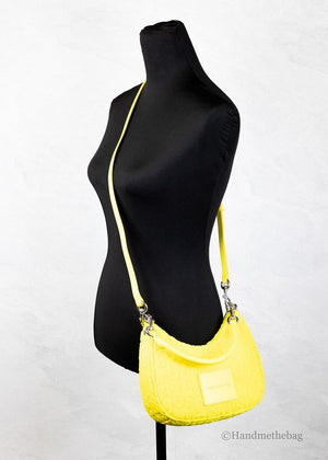 Marc Jacobs Shoulder Bag Monogram Terry Fabric - Yellow