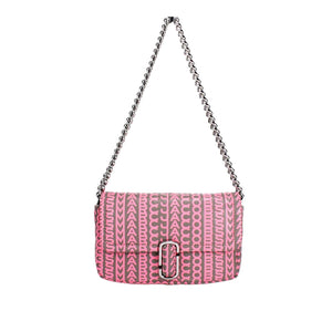 Marc Jacobs Shoulder Bag Monogram Quilted Leather - Pink