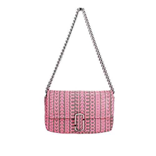Marc Jacobs Shoulder Bag Monogram Quilted Leather - Pink