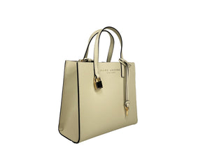 Marc Jacobs Crossbody Pebbled Leather Tote Bag - White