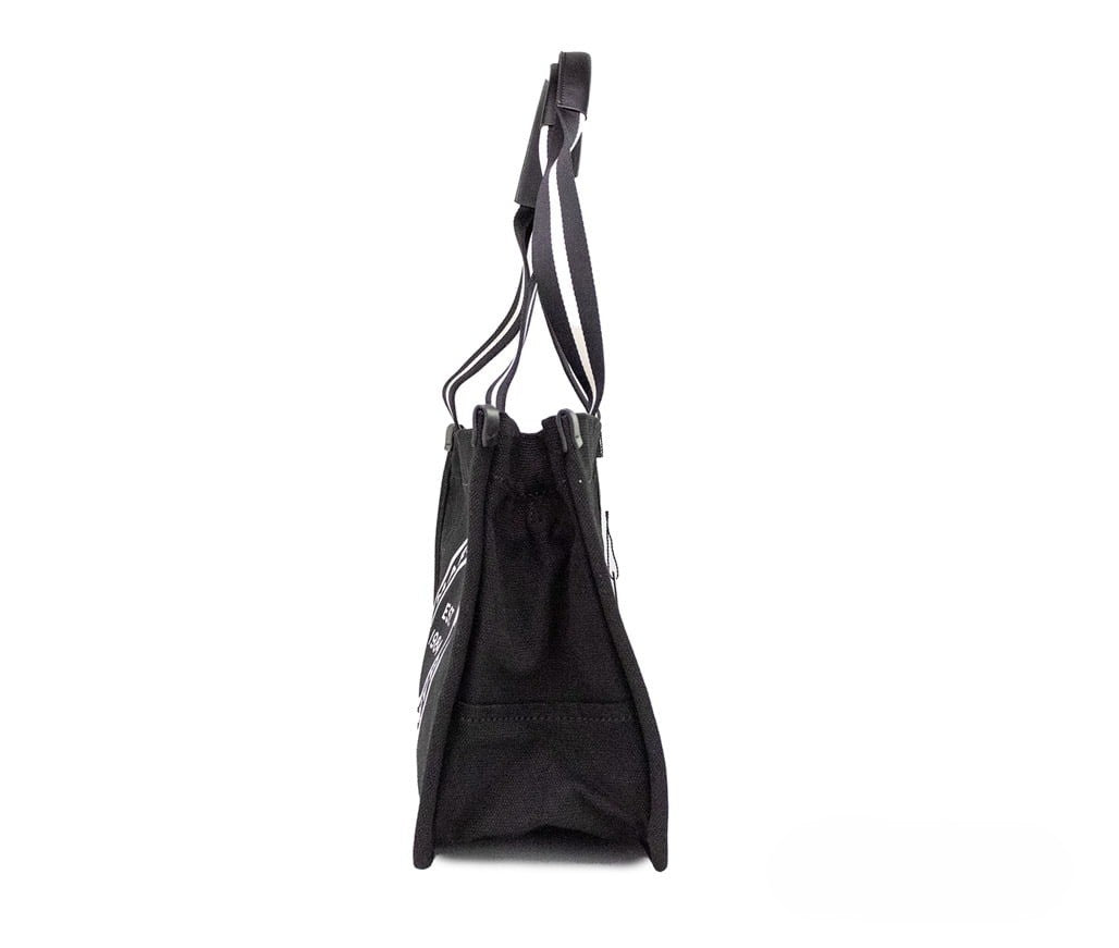 Marc Jacobs Marc Jacobs Belt Shoulder Shoulder Logo - Printed Canvas Tote Bag - Black
