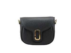 Marc Jacobs Nylon Crossbody Crossbody Pebbled Leather Saddle Crossbody Bag - Black