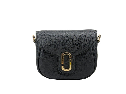 Marc Jacobs Nylon Crossbody Crossbody Pebbled Leather Saddle Crossbody Bag - Black