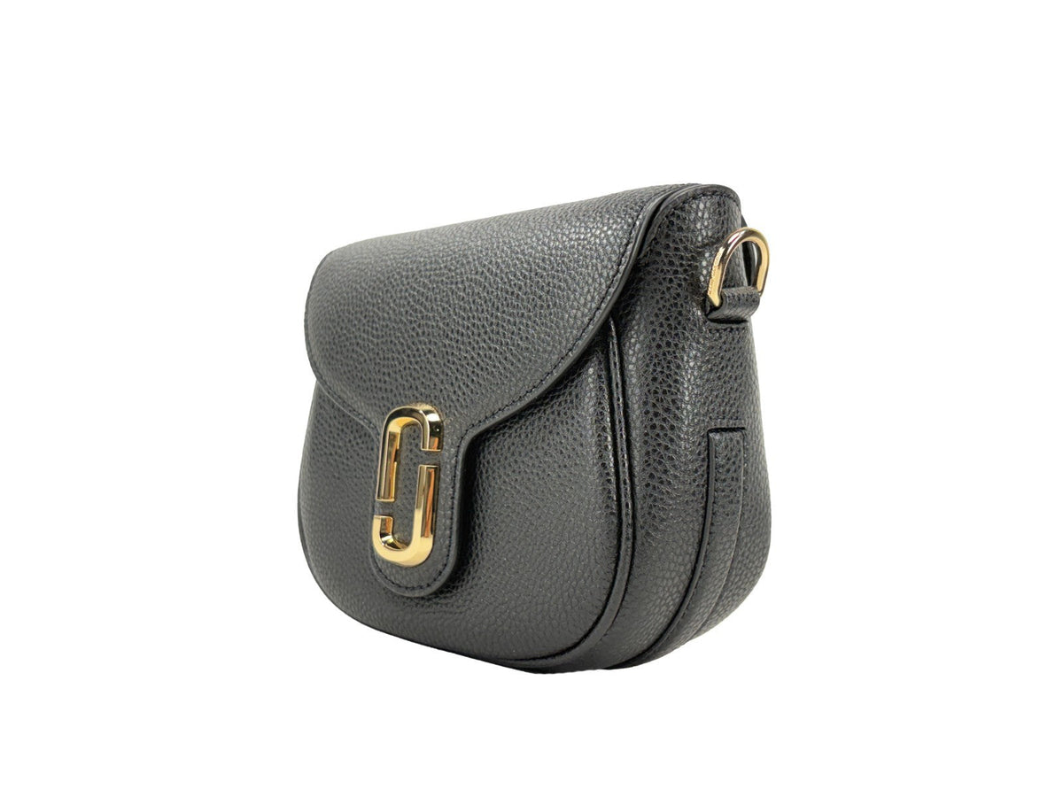 Marc Jacobs Marc Jacobs Nylon Crossbody Crossbody Pebbled Leather Saddle Crossbody Bag - Black
