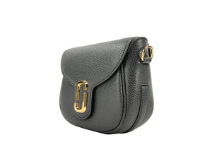 Marc Jacobs Nylon Crossbody Crossbody Pebbled Leather Saddle Crossbody Bag - Black