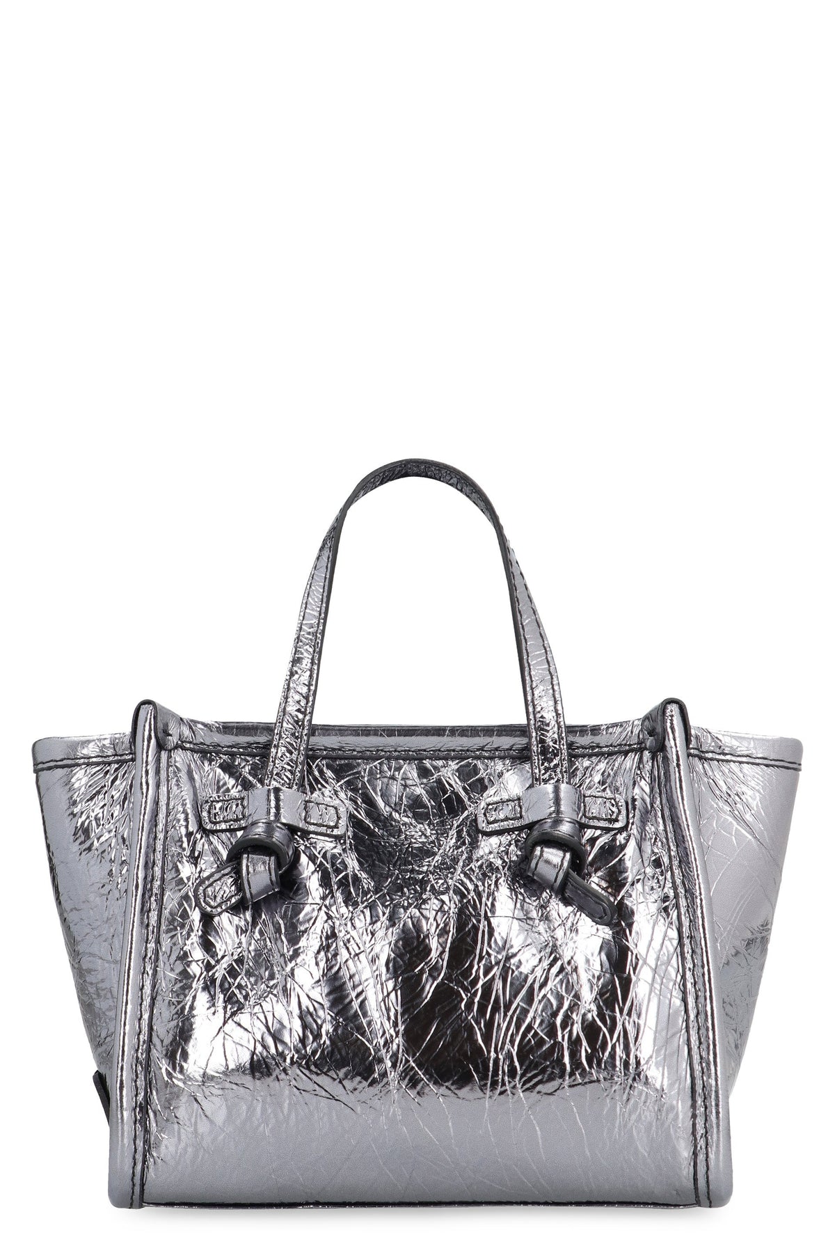 Gianni Chiarini Women's Marcella Smooth Leather Tote Bag in Silver | BS8065LXROC Color 1008