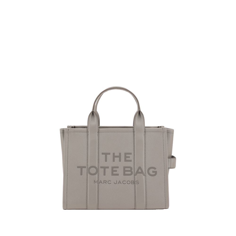 Marc Jacobs Marc Jacobs Belt Shoulder Shoulder Grained Calf Leather Tote Bag - Gray