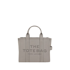Marc Jacobs Belt Shoulder Shoulder Grained Calf Leather Tote Bag - Gray