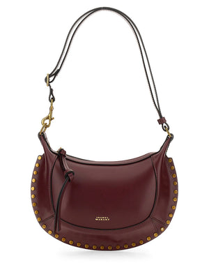 Isabel Marant Oskan Moon Shoulder Bag - Burgundy
