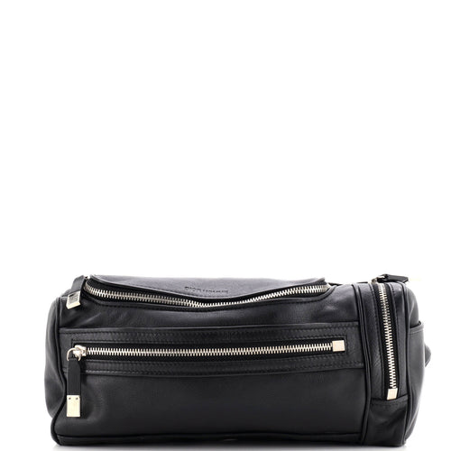 Homme Multi Pocket Waist Bag Leather