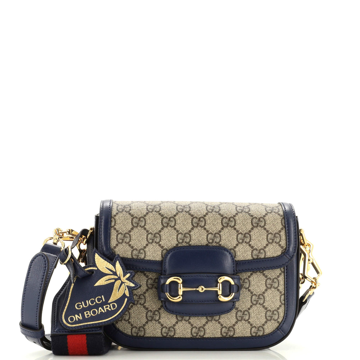 Gucci GUCCI Horsebit 1955 Shoulder Bag GG Coated Canvas Mini