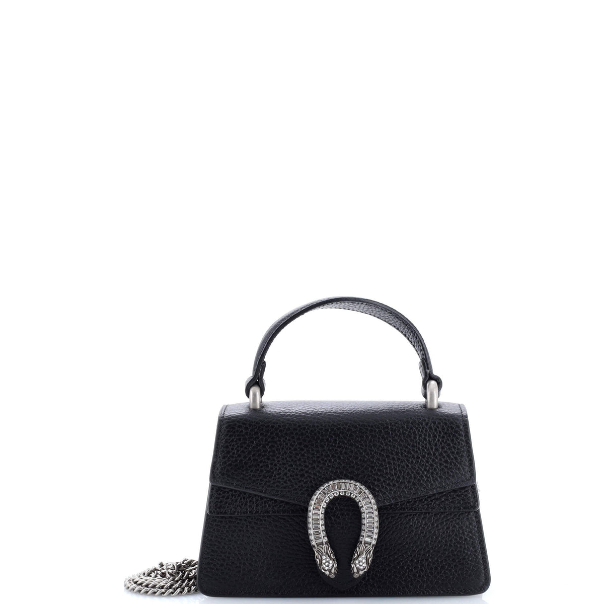 Gucci GUCCI Dionysus Top Handle Bag Leather with Crystals Mini