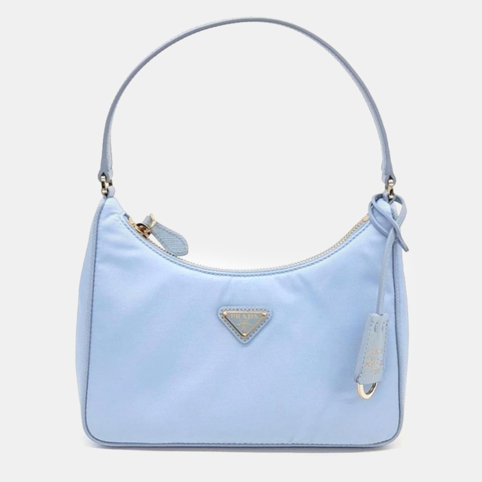 Prada Sac Hobo en tissu Re-Nylon bleu