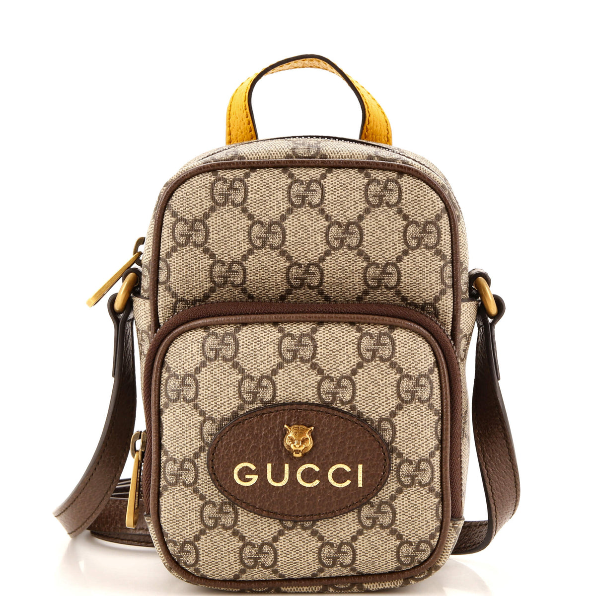 Gucci GUCCI Neo Vintage Top Handle Crossbody Bag GG Coated Canvas Mini