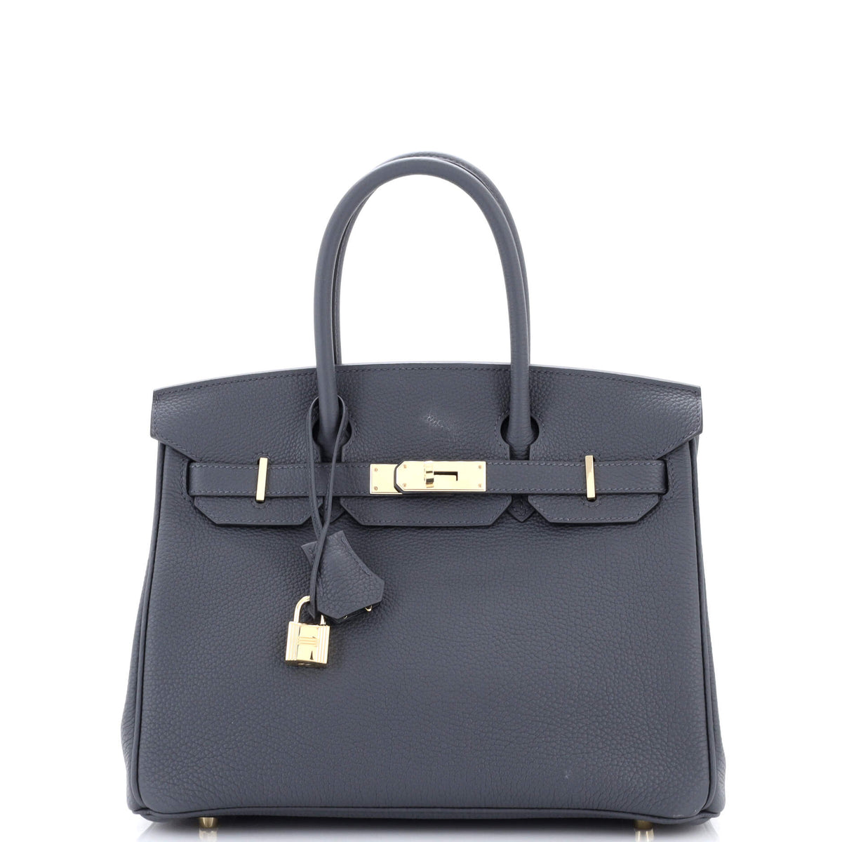 Herm?s Birkin Handbag Grey Togo with Permabrass Hardware 30