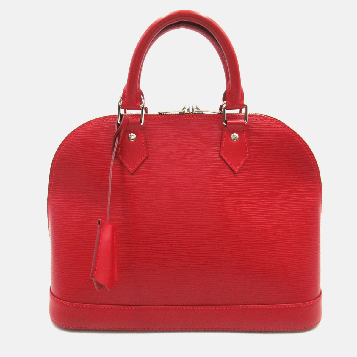 Louis Vuitton Red Leather Alma PM Satchel Bag