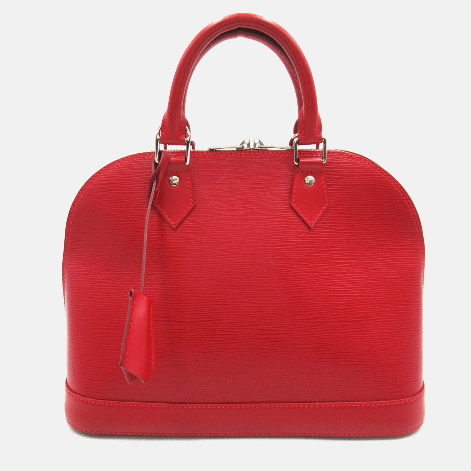 Louis Vuitton Sac cartable Alma PM en cuir rouge