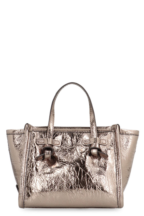 Women's Marcella Smooth Leather Tote Bag in Gold | BS8065LXROC Color 355