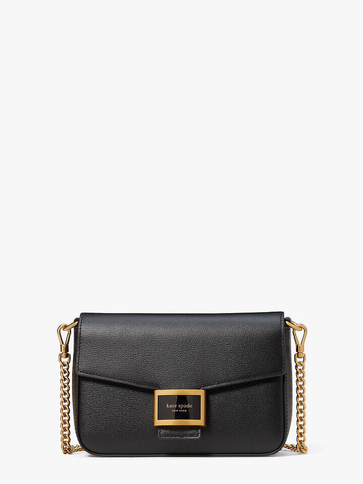 Kate Spade Au Katy Textured Leather Flap Chain Crossbody