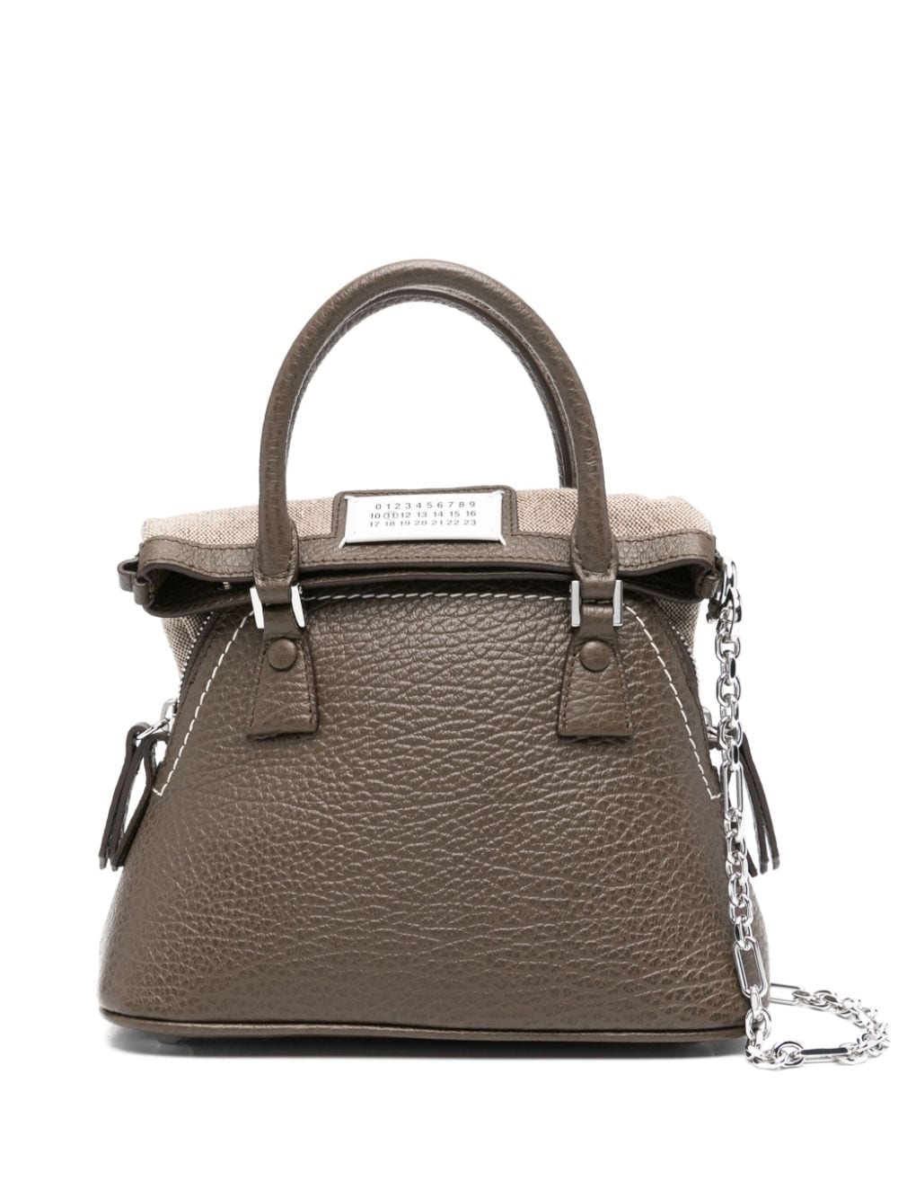 Maison Margiela Women's 5Ac Classique Micro Leather Handbag in Brown | Size UNI | S56WG0081P4455T2147