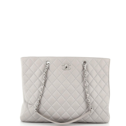 CHANEL Classic CC Shopping Tote Quilted Calfskin Large